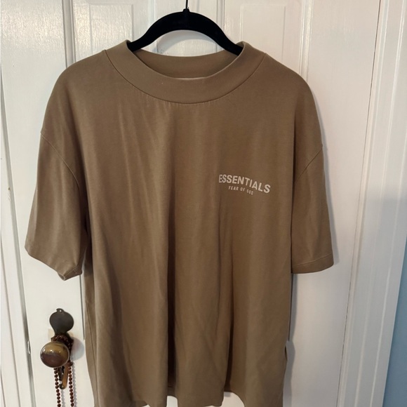 Essentials Beige Short Sleeve Women's Tee - Picture 3 of 7